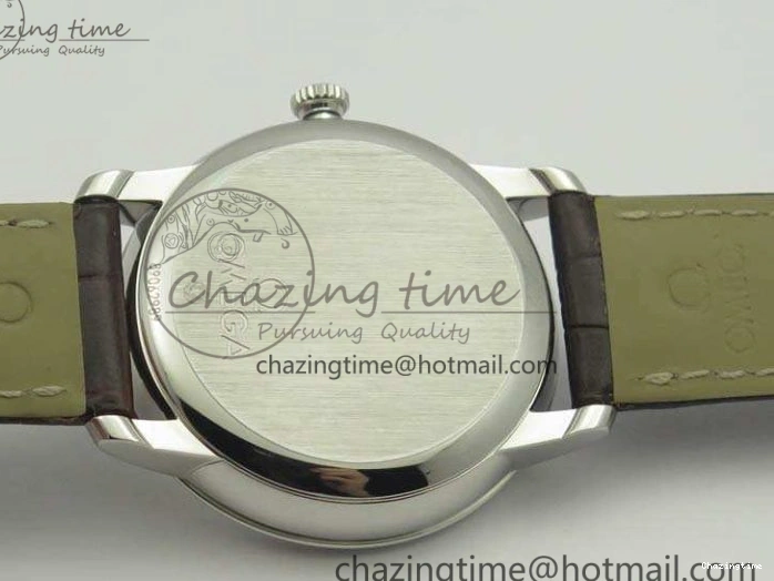 0310 FashionForward De Ville Prestige Real Power Reserve SS TW 1:1 Best Edition White Dial SS Markers On Leather Strap A 8095